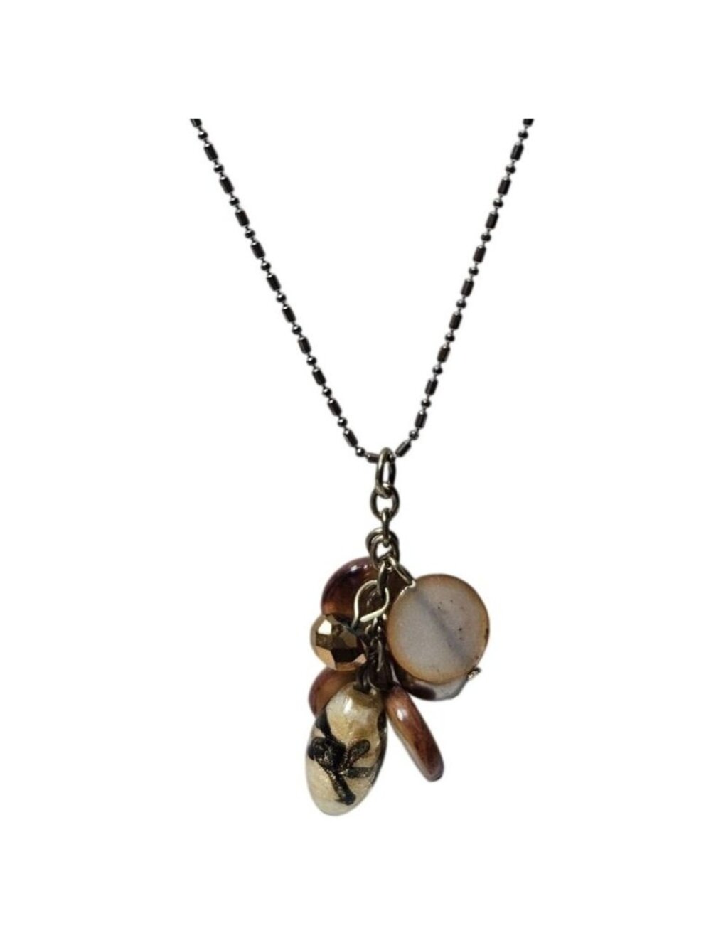 Boho Beaded Pendant Necklace Shell Charms Beach Core Rustic Fashion Jewelry